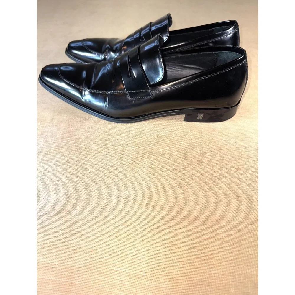 Versace Collection Patent Leather Men's Dress Shoes, Size Eu 45